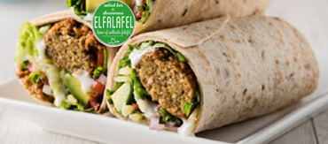 Spinach Falafel Wrap